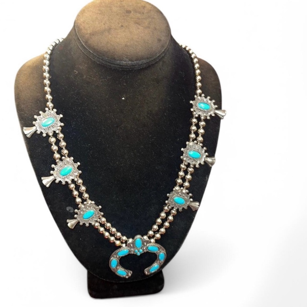 Western Turquoise necklace ( Long )